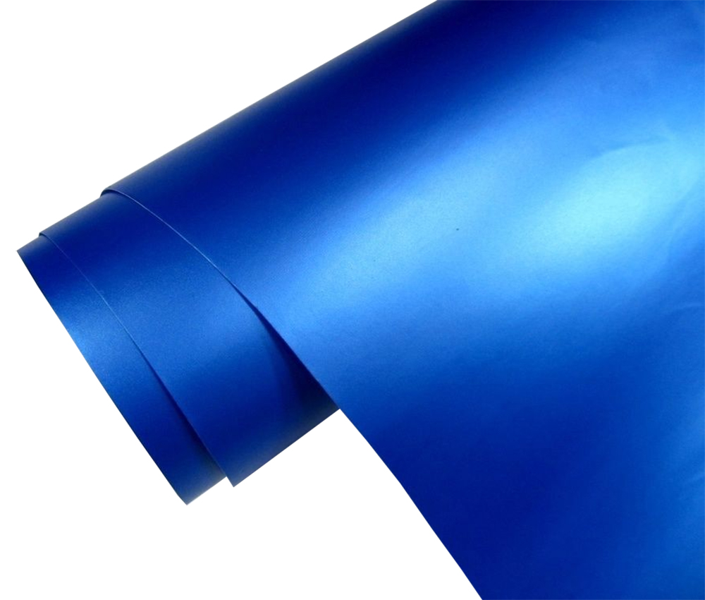 3x DIN A4 Wrapping Folie Matt Blau 21cm x 29,7cm Autofolie mit Luftkanälen 